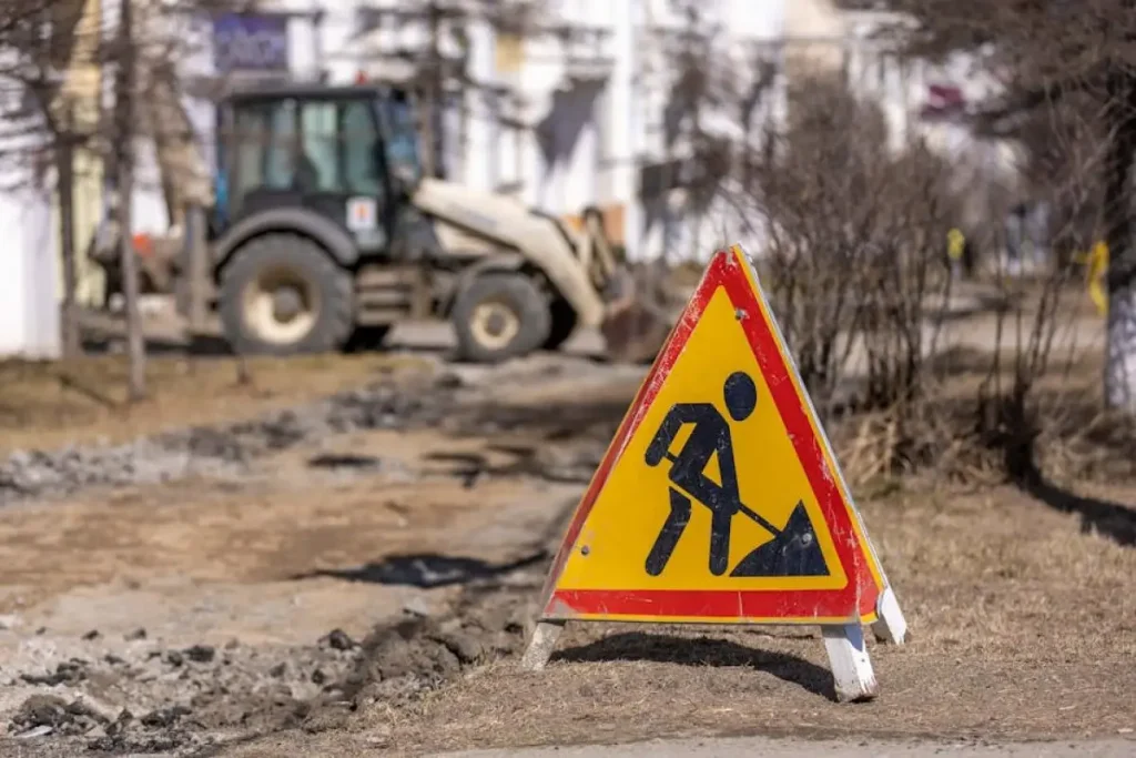 road repair work