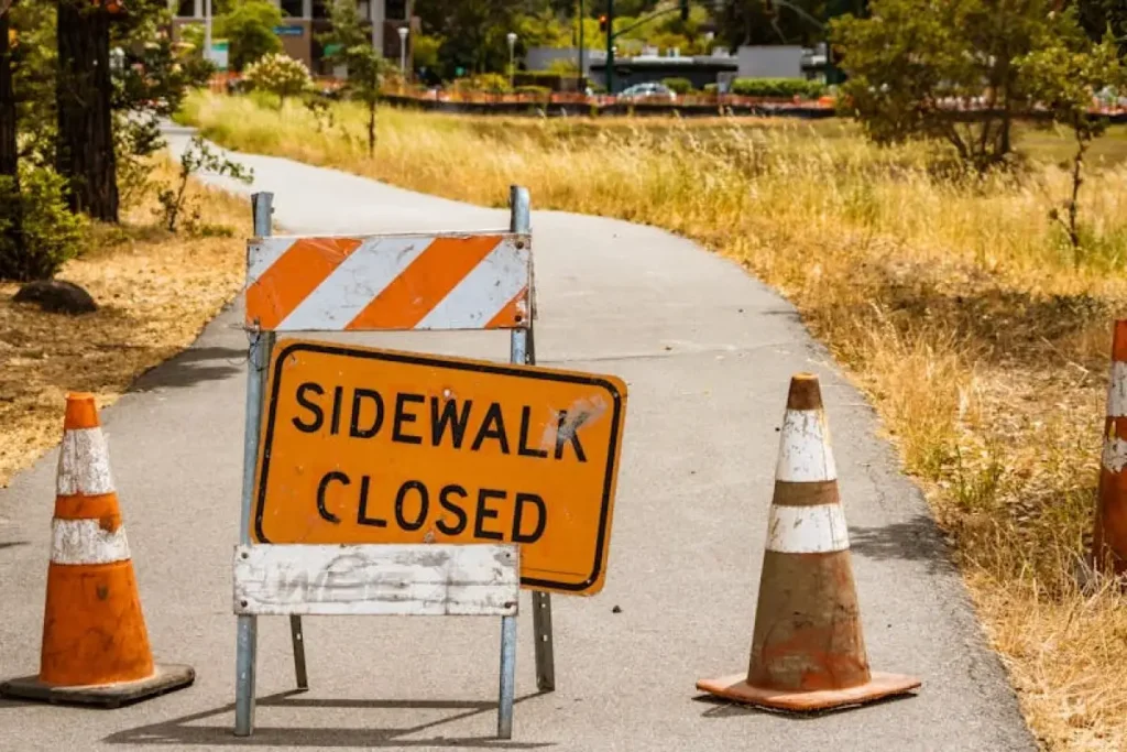 sidewalk construction
