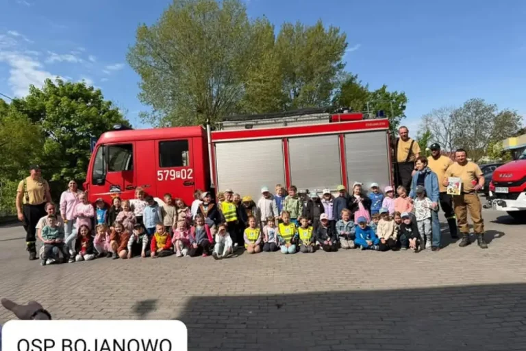 children visiting fire station