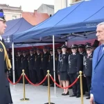 firefighters banner ceremony