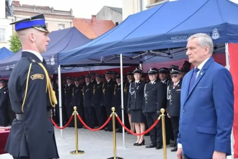 firefighters banner ceremony