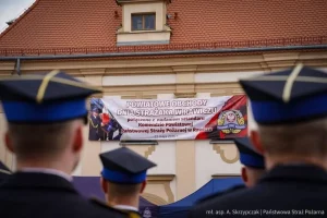 firefighter ceremony flag